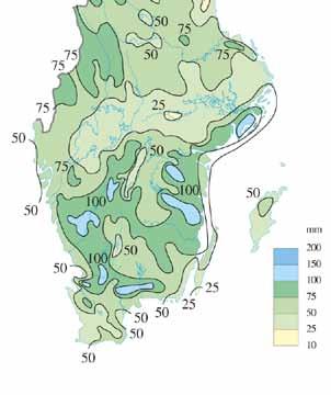 Bara delar av den östra sidan fick normal temperatur.