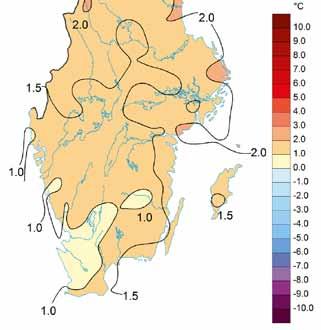 Väder i september 2015 Avvikelse medeltemperatur september månad Temperatur I september fortsatte det varma