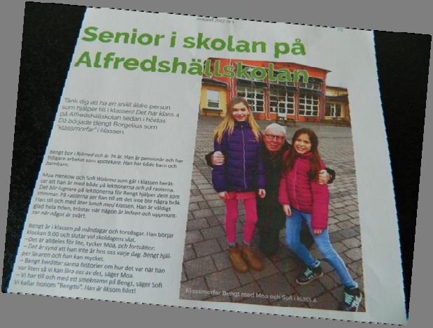 - ha rollen att ta emot och välja ut intresserade seniorer. etablera kontakt och samarbete med rektorerna på skolorna i Bjärred.