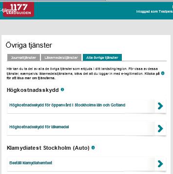 4 Rubrik Övriga tjänster, Alla övriga tjänster för beställning av läkemedelsnära