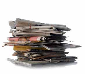 Tidningar Vad? Tidningar, magasin, reklamblad, kontorspapper och annat papper. Däremot inte papperskassar, böcker och kuvert. Varför?