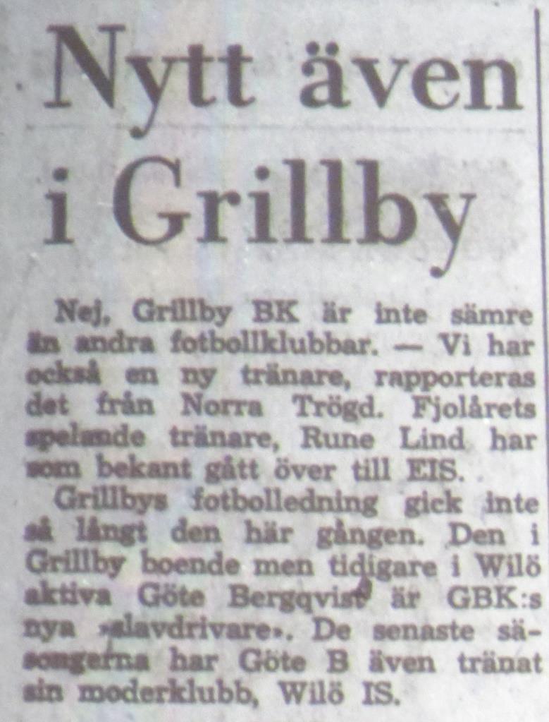 Fredagen den 24 mars 1967, träning kl 11 Måndagen den 27 mars 1967, a-b lag träningsmatch 10:30. I händelse av otjänligt väder, avresa t.