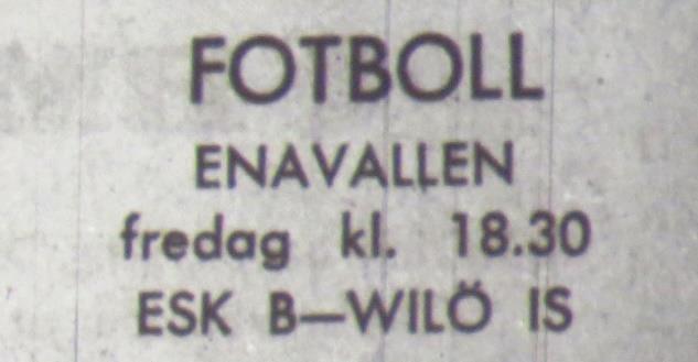 I artikeln står: Äntligen Wilö Bertil Plahn, lagledaren för Wilö, andades ut igår kväll i telefonen när han gav sin rapport från 3-0-matchen