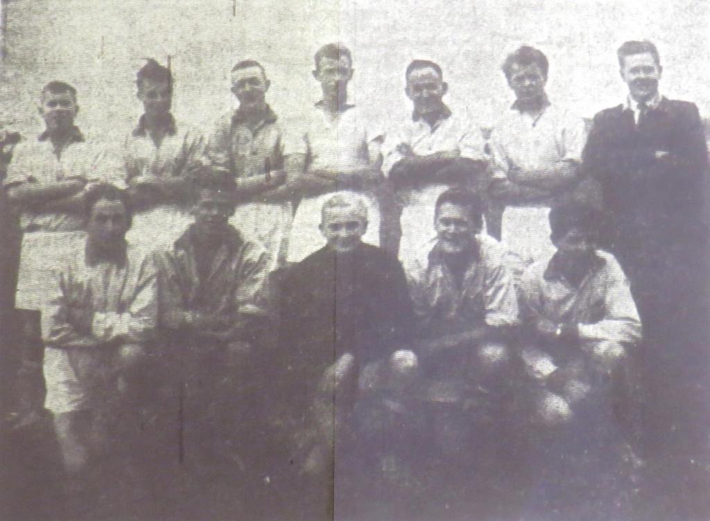 Nyberg, Göte Bergkvist, Alf Andersson, Stig Pettersson. Lagledare: Nils Jonsson. Domare: Björn Lindström, Enköping Wilö B: Stående fr. v.