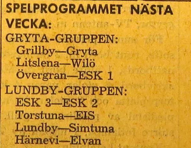 den 6 juni 1963: Wilö Södra Trögd EP lördagen den