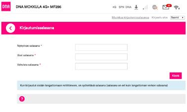 ➂ Standardanvändarnamn är admin. Standardlösenord är 1234.