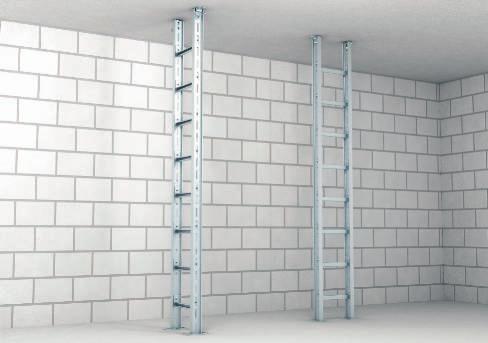 Systembeskrivning stigarsystem Stigarsystemen från för vertikal dragning av alla slags kablar och ledningar.