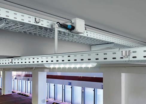 Systembeskrivning kabelförläggningssystem med inbyggd LED-modul Planeringshjälp för armatursystem Låg energiförbrukning Ljusmodulen är försedd med åtta LED:er, drar 7 W ström och ger 200 lumen.