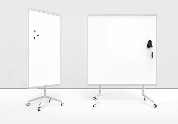 Mobila Skrivtavlor & Blädderblockställ M3 dubbelsidig whiteboard Dubbelsidig mobil skrivtavla med två emaljerade magnetbärande skrivytor.