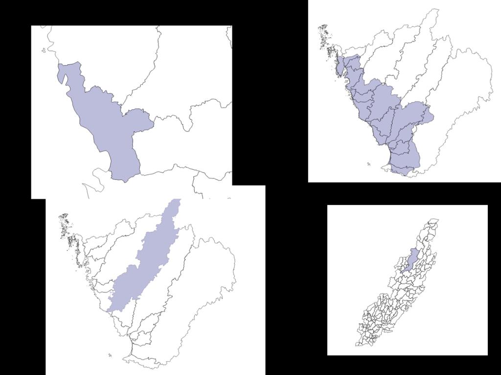 RISKANALYS AV SIGNALKRÄFTA I SVERIGE 15 En indelning av Sverige i mindre enheter har gjorts för att fånga rumsliga skillnader och för att kunna svara på frågan var man kan göra något (Figur 2).