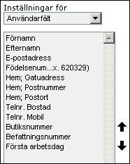 Sida 115/276 Användarfält Användarfältanvänds för att beskriva din organisations användare.