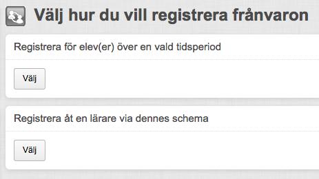 Sida 249/276 Registrera frånvaro Här kan du registrera elevers när- och frånvaro för antingen en angiven tidsperiod (till exempel från den 10 september klockan 9.00 till den 12 september klockan 12.