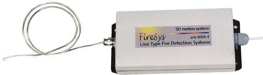 BRAND KONVENTIONELLT - VÄRMEDETEKTERANDE KABEL/TAKFOTSLARM - FireSys FIRESYS FireSys är en värmekänslig, övervakad, linjär detektorkabel för extremt snabb detektering av brand.