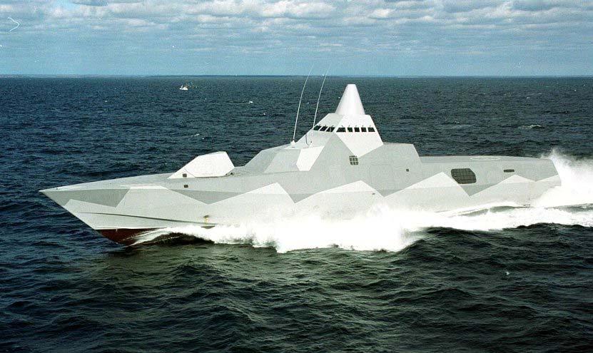 Örlogskapten Gunnar Marcusson 18 (45) Figur 2. HMS Visby. Foto: PTK Visby/Kockums Korvett typ Göteborg Den något mindre Göteborgskorvetten är 57m lång.