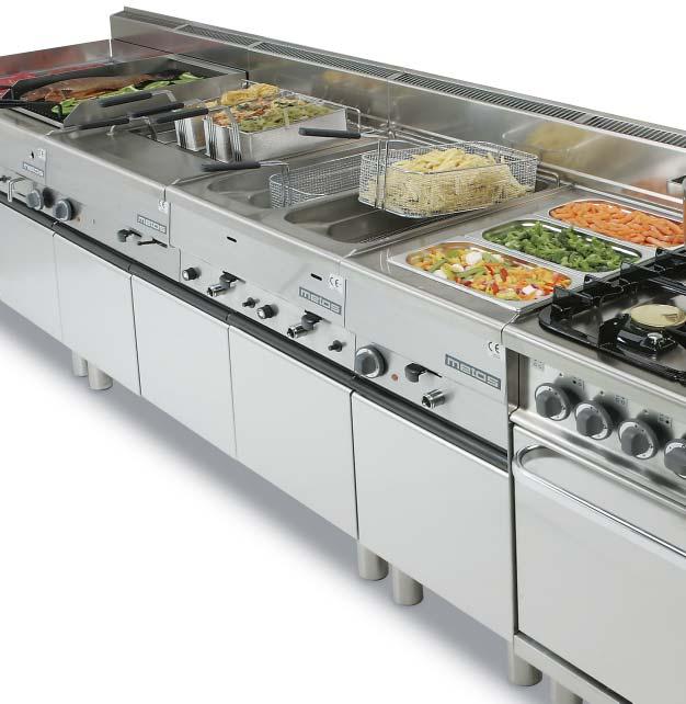 METOS 650 GRILLSERIE Metos grillserie består av en effektiv och ergonomisk helhet som passar det lilla köket.