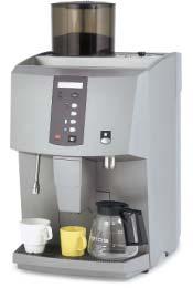 reducerar behovet av personal dosering av hett vatten kan ske samtidigt som dosering av kaffe som tilläggsutrustning kan man få maskinen med myntlås med hjälp av förlängningspip kan stora