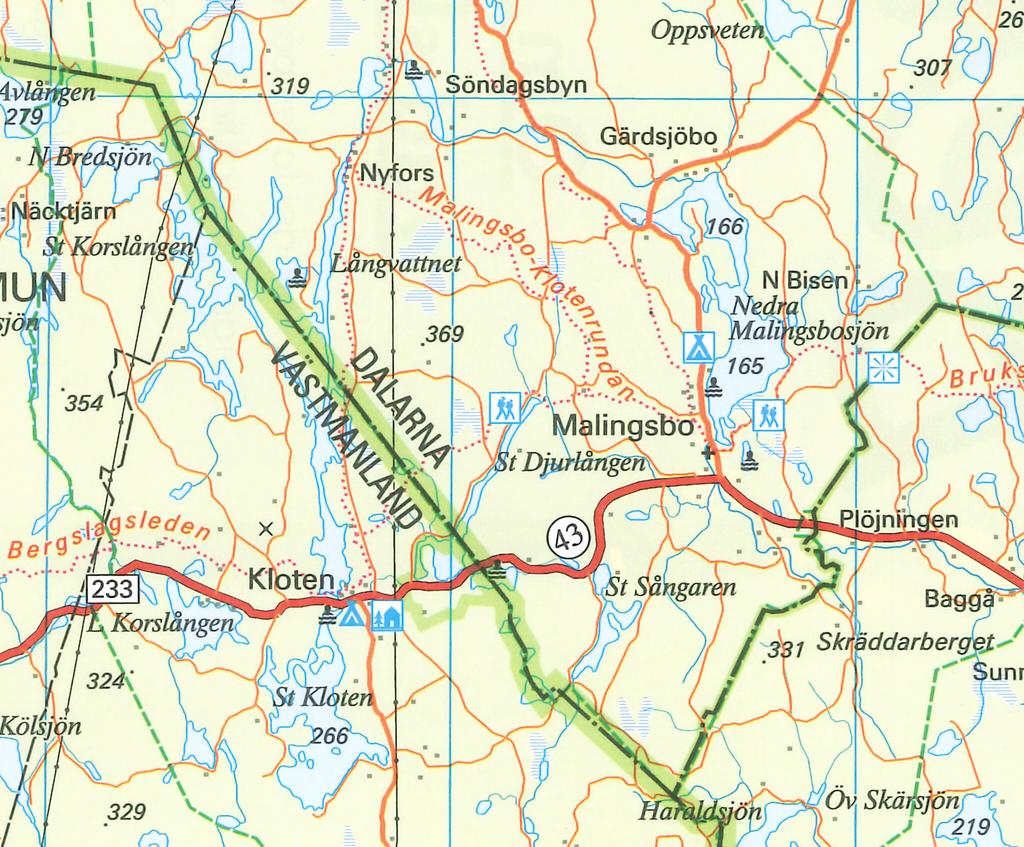 Malingsbo-Kloten Put-and-take- och naturvattenfiske runt Malingsbo-Kloten. Korten ger dig tillgång till ett flertal sjöar i området. Abborre, gädda, öring och inplanterad regnbåge.