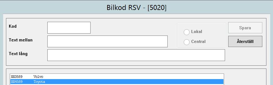S i d a 9 1.5 Rapportering av bilförmån och redovisning av bilförmån på kontrolluppgift På personfliken/skatteuppg anges den Kod enl.