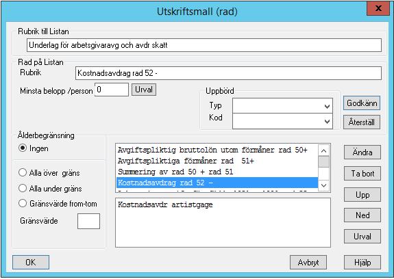 S i d a 32 RAD52 Kostnadsavdrag OBS!