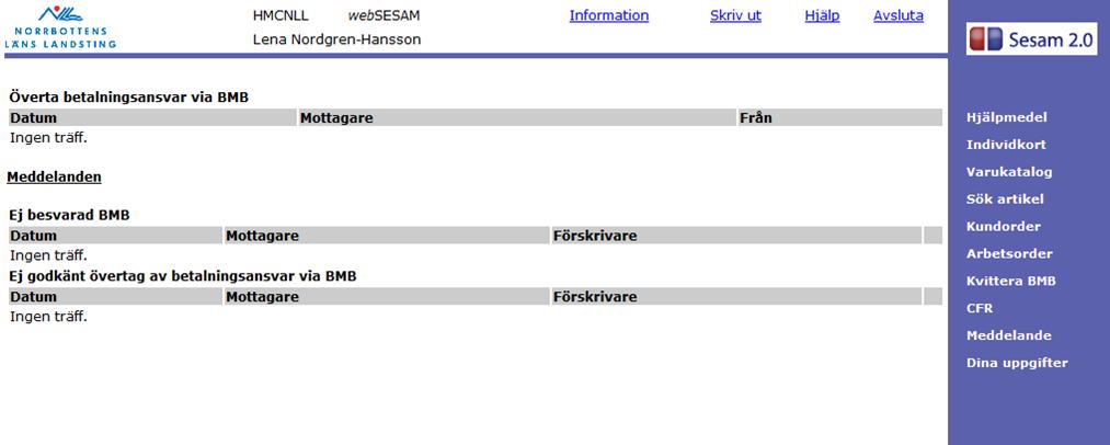 visas de betalningsansvar som skickats till dig, där du ska godkänna övertagandet.