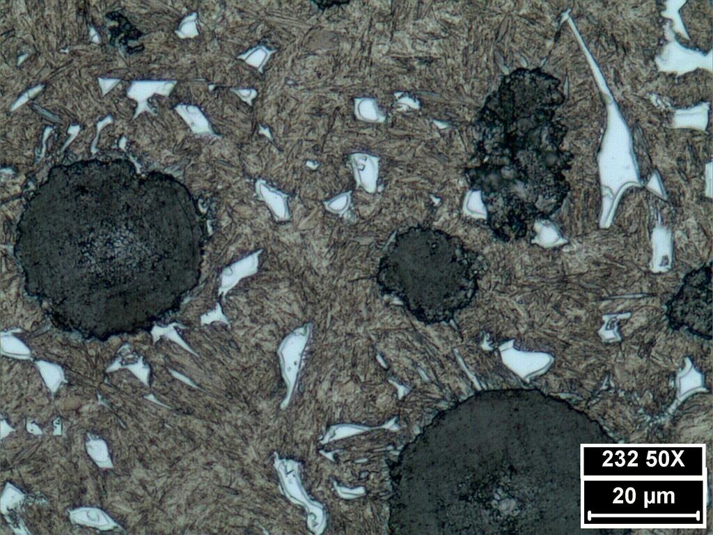 För att samma mängd material skulle värmas i härdugnen användes material 1, 3 och 4 som utfyllnad. På utfyllnadsmaterialet genomfördes ingen analys. Figur 4.