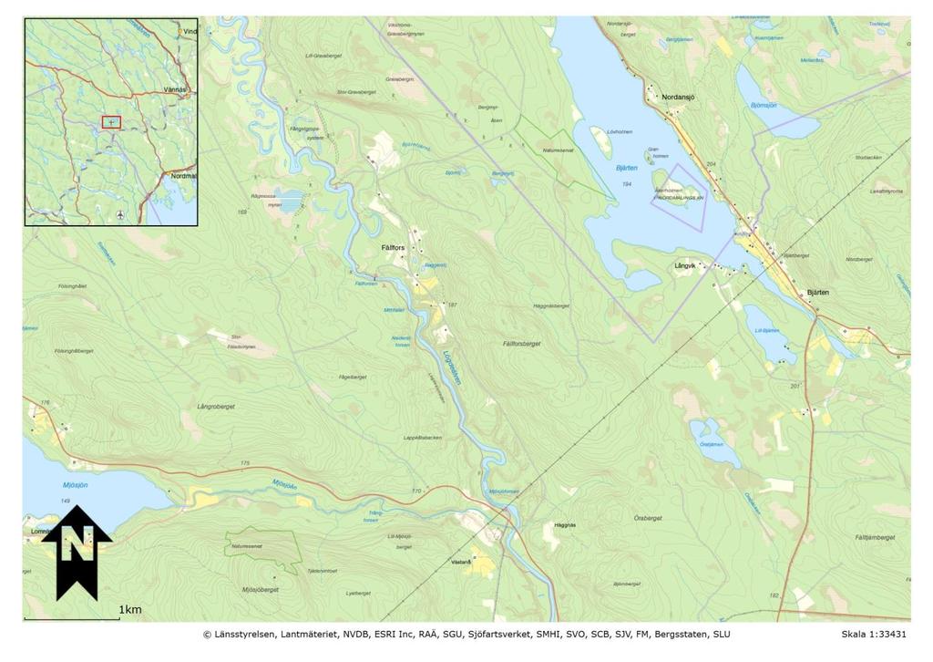 Fiskväg och fiskräknare i Fällfors Fiskvägen och fiskräknaren i Lögdeälven ligger i Fällfors, ca 40 km fågelvägen från Lögdeälvens mynning i Bottenhavet.