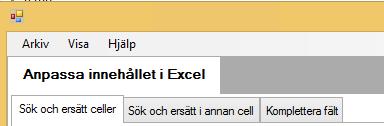 Sök och ersätt celler: Söker & ersätter cellvärden för valda kolumner. Skapar en ny Excel-fil med ändelsen: _replaced_values.