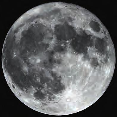 Bild 6. Månen ligger på ett avstånd från jorden på en ljussekund.