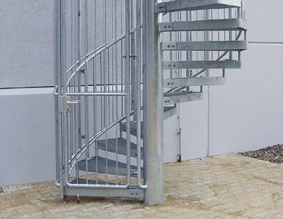 Skyddsburens syfte är att förhindra obehöriga att ta sig in till trappan och eftersom trapporna kan vara placerade på många
