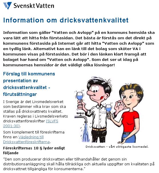 Håll aktuella uppgifter tillgängliga (18 ) www.svensktvatten.