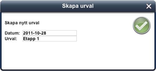 Urvalspärm I ibinder.com finns möjlighet att skapa en urvalspärm på befintlig projektpärm. En urvalspärm representerar ett urval av dokument i projektpärmen.