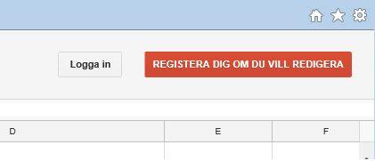 Del 1: Skapa Google konto Men.. Innan vi kan börja registrera i Google excel, måste vi skapa ett Google konto, för att kunna redigera kostnader.