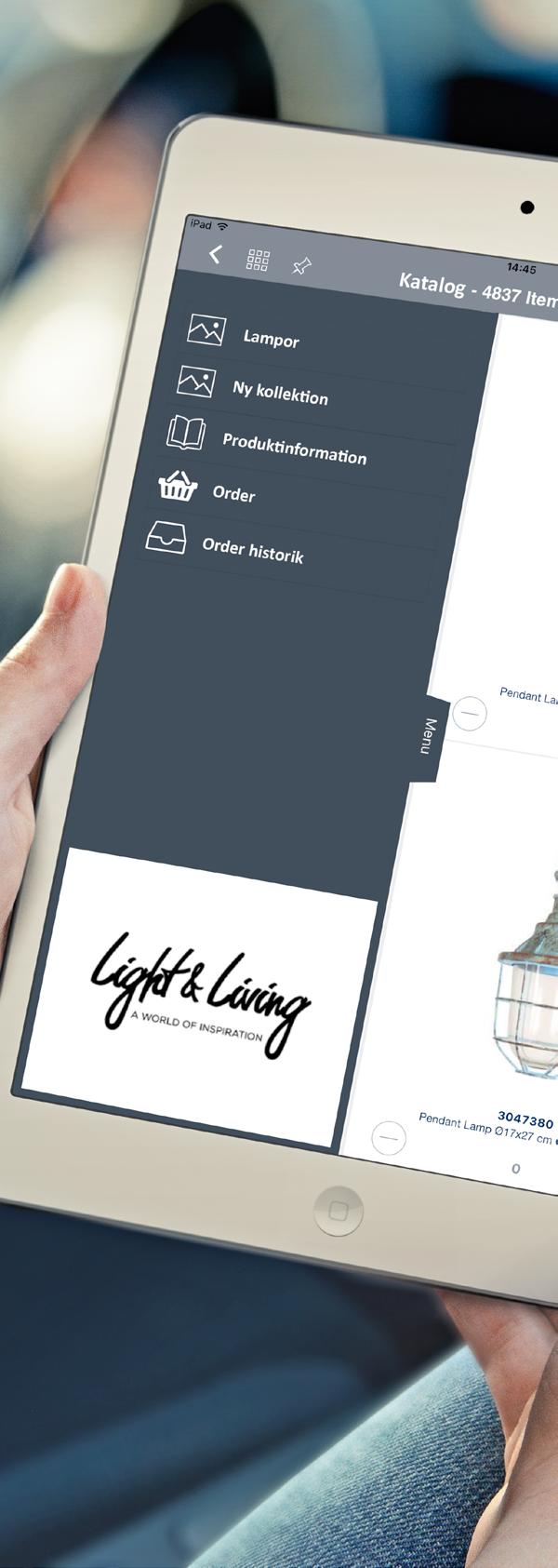Din order och katalogapp Denna app ger du till dina B2Bkunder, så att de kan göra beställningar hos dig och se historik som order, orderbekräftelser och