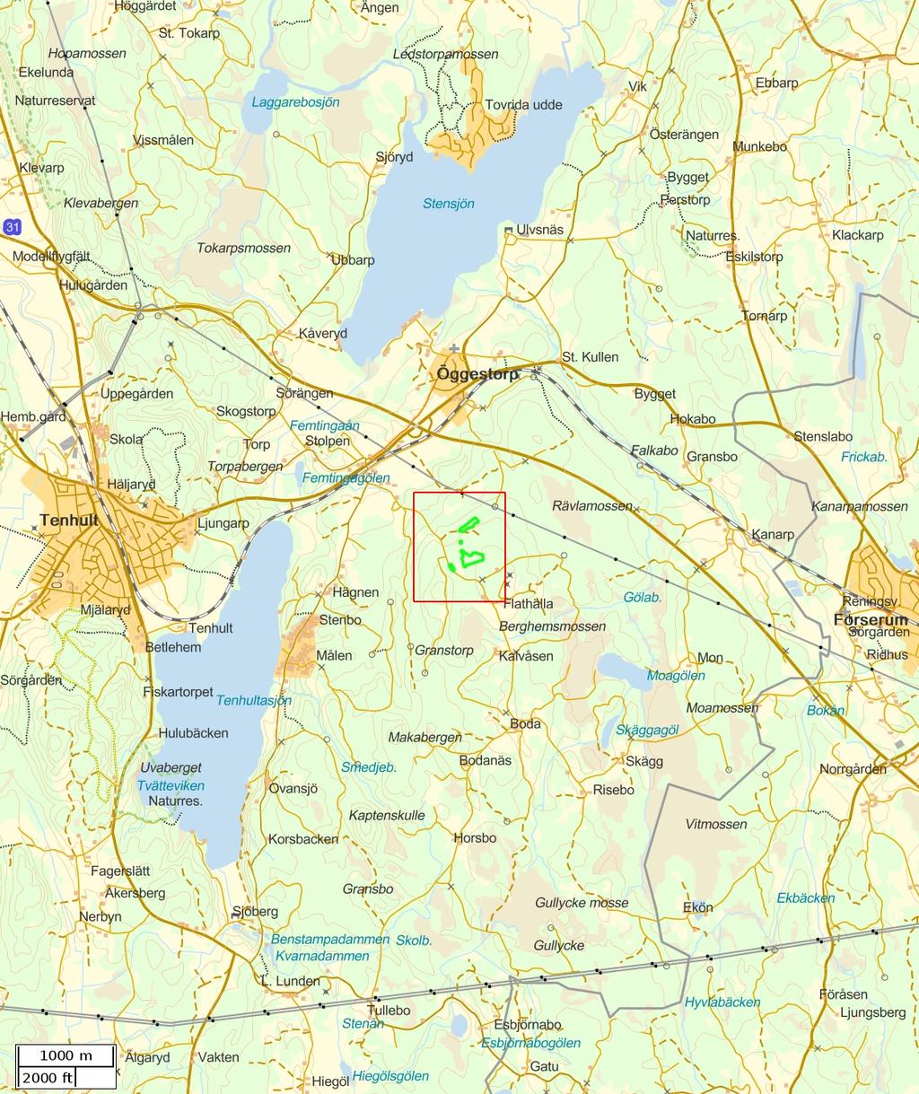 Traktdirektiv 2017-09-29 16:46 Rp Rommelsjö 2:1 Hushållningssällskapet Skog Översiktskarta Skala: ~1:50000