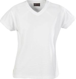 BELLA 2524017 V-ringad T-shirt i dammodell av pikématerial. Nackband som förstärkning.