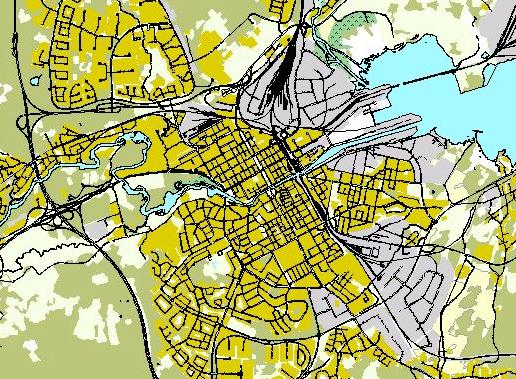 är inte samlade till en plats utan ligger spridda i bebyggelsen, längs viktigare bilorienterade stråk. I Hagaström har viss offentlig service försvunnit men dagligvarubutiken finns kvar.