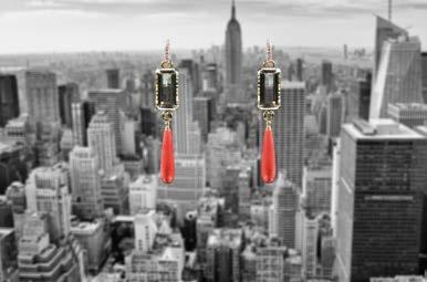 NEW YORK 66 En storslagen kollektion med Manhattans skyline i genombrutet mönster, bergkristaller, koraller och