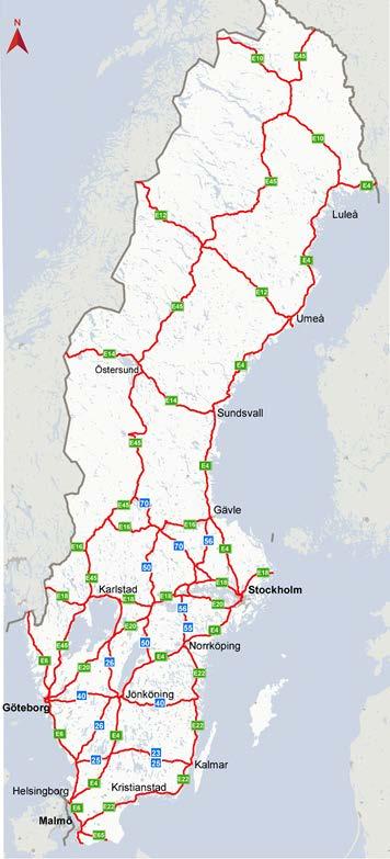 Nationellt stamvägnät Nationella stamvägar är en beteckning på Sveriges nationellt övergripande prioriterade vägnät.