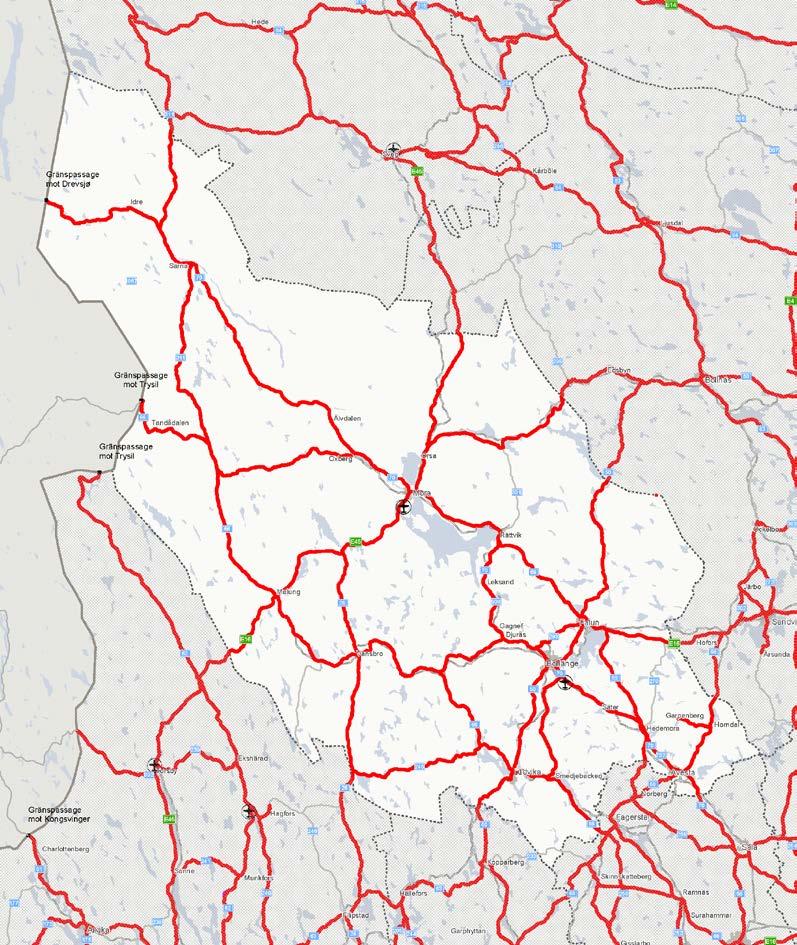Funktionellt prioriterat vägnät (FPV) Trafikverket har i samverkan med länsplaneupprättarna pekat ut vilka vägar som är viktigast för nationell och regional tillgänglighet, ett funktionellt