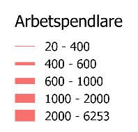 Variationer i pendlarnas könssammansättning avspeglar näringsstrukturen och den genussegregerade arbetsmarknaden.