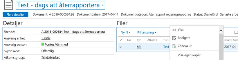 Fo r att godka nnandesta mpeln ska kunna sa ttas pa filen ska den fo rst konverteras till PDF. Klicka pa de tre prickarna bredvid filen.