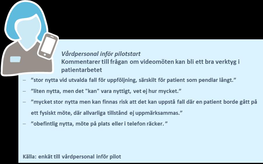 De flesta av vårdpersonalen trodde att videomöten kunde bli ett bra verktyg i patientarbetet men det