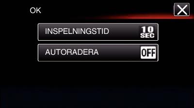 Inspelning Inspelning med ett förbestämt intervall och upprepad uppspelning 5 Tryck på OK Denna enhet spelar automatiskt upp scenen efter att inspelning skett under en viss tid och upprepar sedan