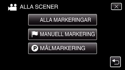 Uppspelning MARKERA UPPSPELNING 0 Du kan använda smartphoneapplikationen för att söka efter den markerade scenen och målscener i matchställning Du kan även extrahera och spela upp endast den