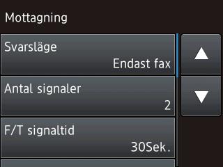 VIKTIGT Rör INTE pekskärmen omedelbart efter att du anslutit nätsladden eller startat maskinen. Det kan ge upphov till ett fel.