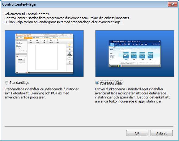 Skanna till en dator Skanna ett dokument som en PDF-fil med ControlCenter4 (Windows ) 12 (Mer information finns i uu Bruksanvisning för programvara och nätverk.