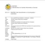 Data specifications Based on ISO 19131 and INSPIRE Information model and application schema Common packages Identifiers