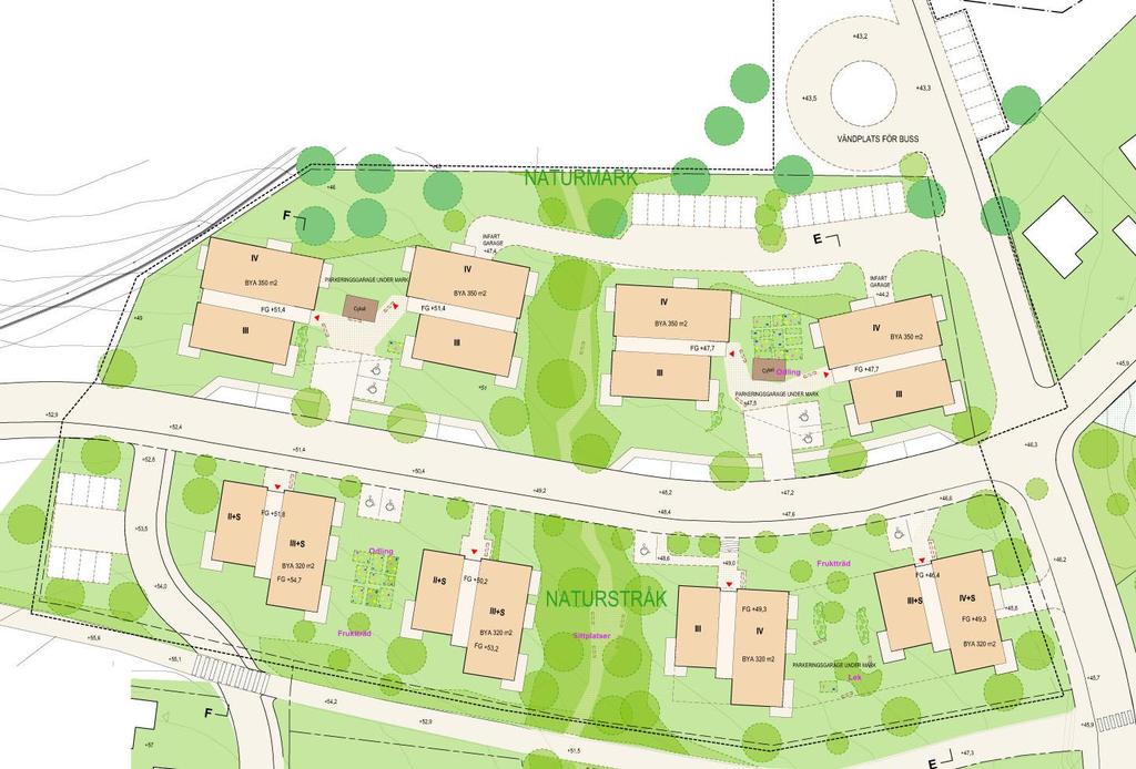 3 Områdesbeskrivning och avgränsning Det aktuella planområdet utgörs av tre delområden: Gäststugan 1, Storstugan 2 och Storstugan 4.