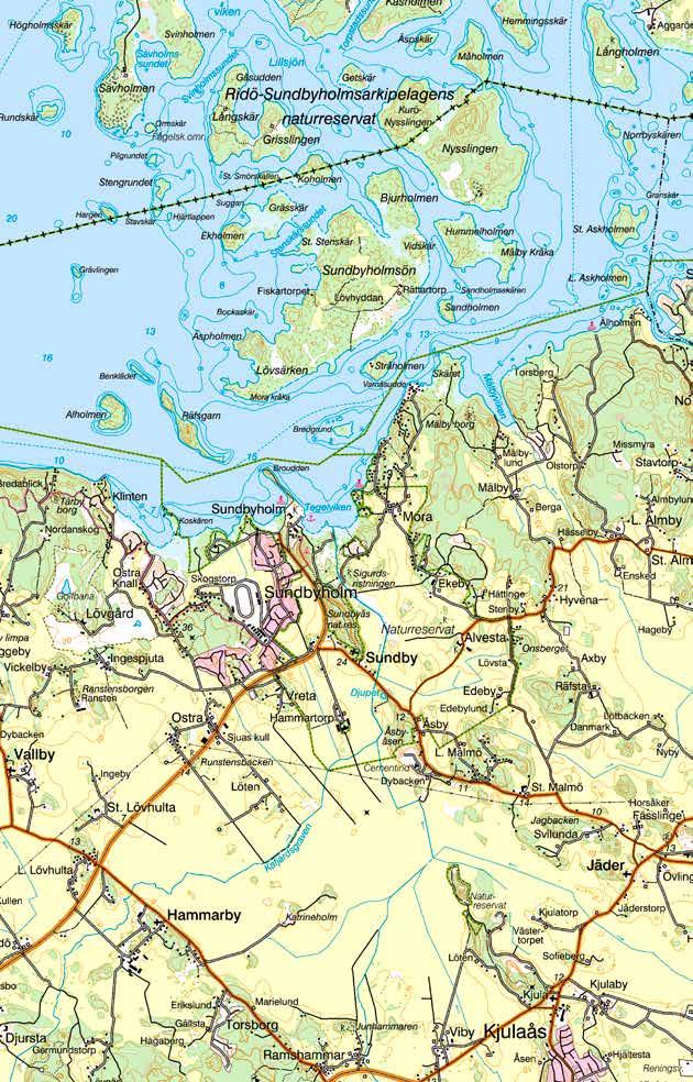 Bilaga 2 Utdrag ur Terrängkartan med det karterade områdets