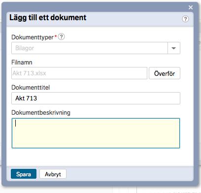 Om det händer, kontakta ekonomienheten. Klicka sedan på Överför. Leta upp din bilaga, markera den och klicka på Öppna.